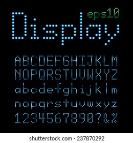 Bulb font vector illustration.