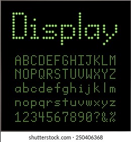 Bulb font vector illustration.