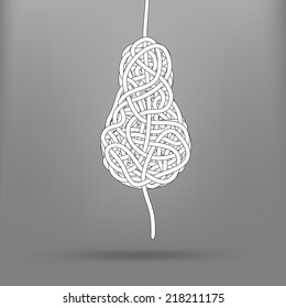 bulb in the form of the confused rope
