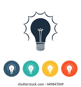 Bulb glare Icons 
