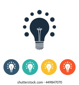 Bulb glare Icons 