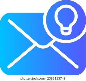 bulb gradient icon illustration vector