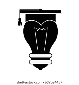 Bulb with graduation hat