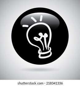 bulb graphic design , vector illustration