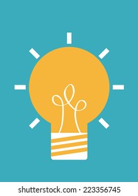 bulb graphic design , vector illustration