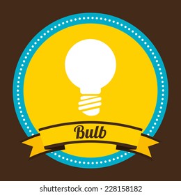 bulb graphic design , vector illustration