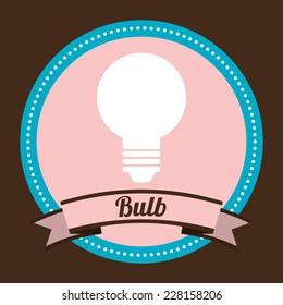 bulb graphic design , vector illustration