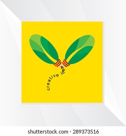 bulb green idea vector illustration 
