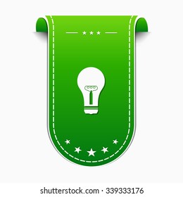 Bulb Green Vector Icon Design