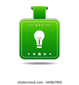 Bulb Green Vector Icon Design