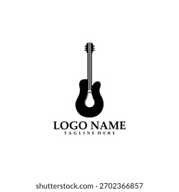 bull gitarre logo design vektor
