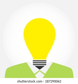 bulb head on human body