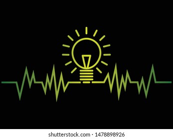 A Bulb in heartbeat or pulse