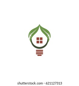 bulb house with green leaf