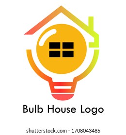 Bulb House logo design illustration template.this is good for your business