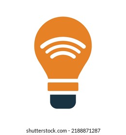 Bulb, Hue, Light, Lightbulb, Smart Icon. Editable Vector Logo.