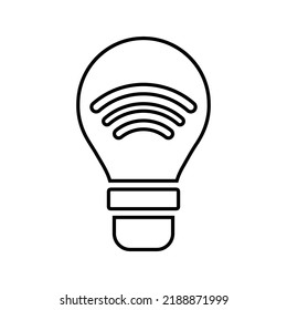 Bulb, Hue, Light, Lightbulb, Smart Line Icon. Outline Vector.lineoutline