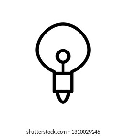 Bulb icon. Creative idea sign