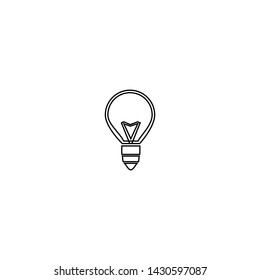 Bulb icon. Creative idea sign