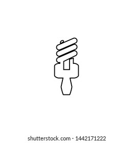 Bulb icon. Creative idea symbol