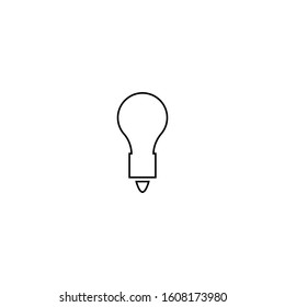 Bulb icon. Creative idea symbol. Logo design element