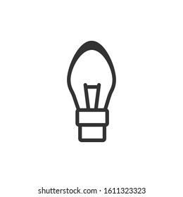 Bulb icon. Creative idea symbol. Logo design element