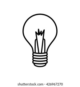 bulb icon design 
