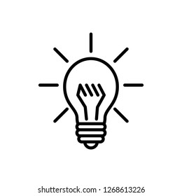 Bulb icon design collection