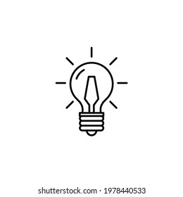 Bulb icon design, eps 10