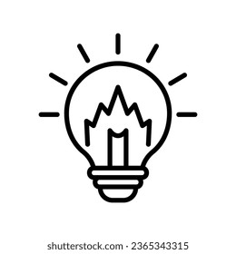 diseño de icono de bombilla, diseño de ilustración