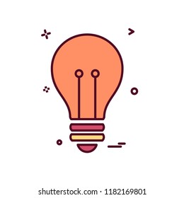 Bulb icon design vector