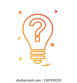 Bulb icon design vector