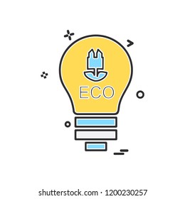 Bulb icon design vector
