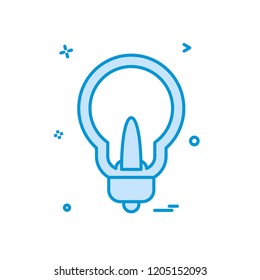 Bulb icon design vector