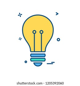 Bulb icon design vector
