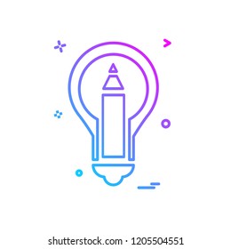Bulb icon design vector