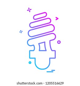 Bulb icon design vector