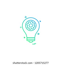 Bulb icon design vector