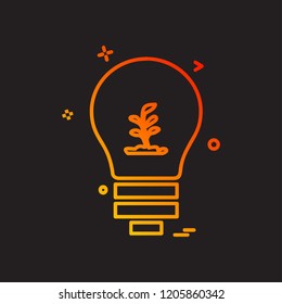 Bulb icon design vector
