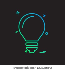 Bulb icon design vector