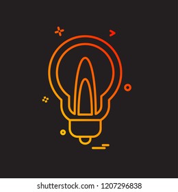Bulb icon design vector