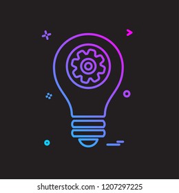 Bulb icon design vector