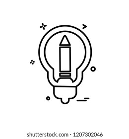 Bulb icon design vector