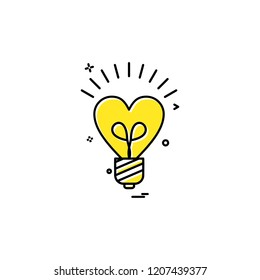 Bulb icon design vector
