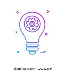 Bulb icon design vector