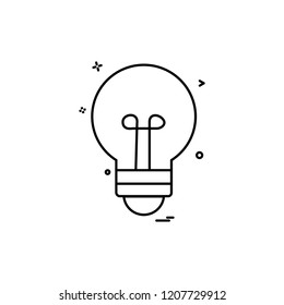 Bulb icon design vector 