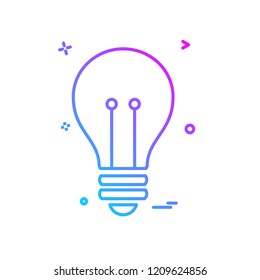 Bulb icon design vector