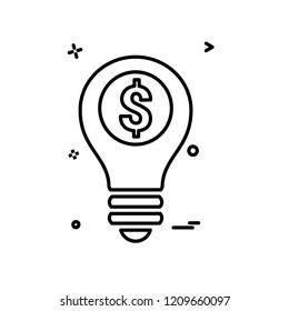 Bulb icon design vector