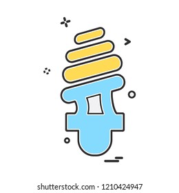 Bulb icon design vector