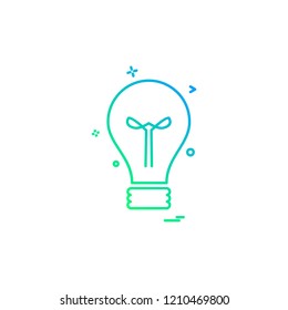 Bulb icon design vector